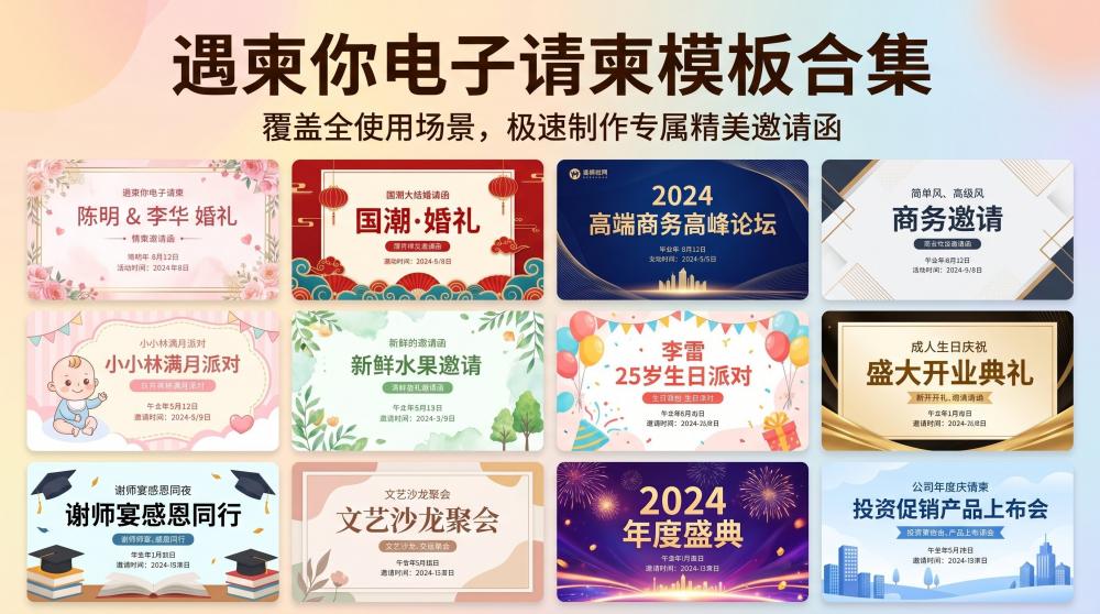 节日H5邀请函轻松做！零基础也能满分传递节日心意